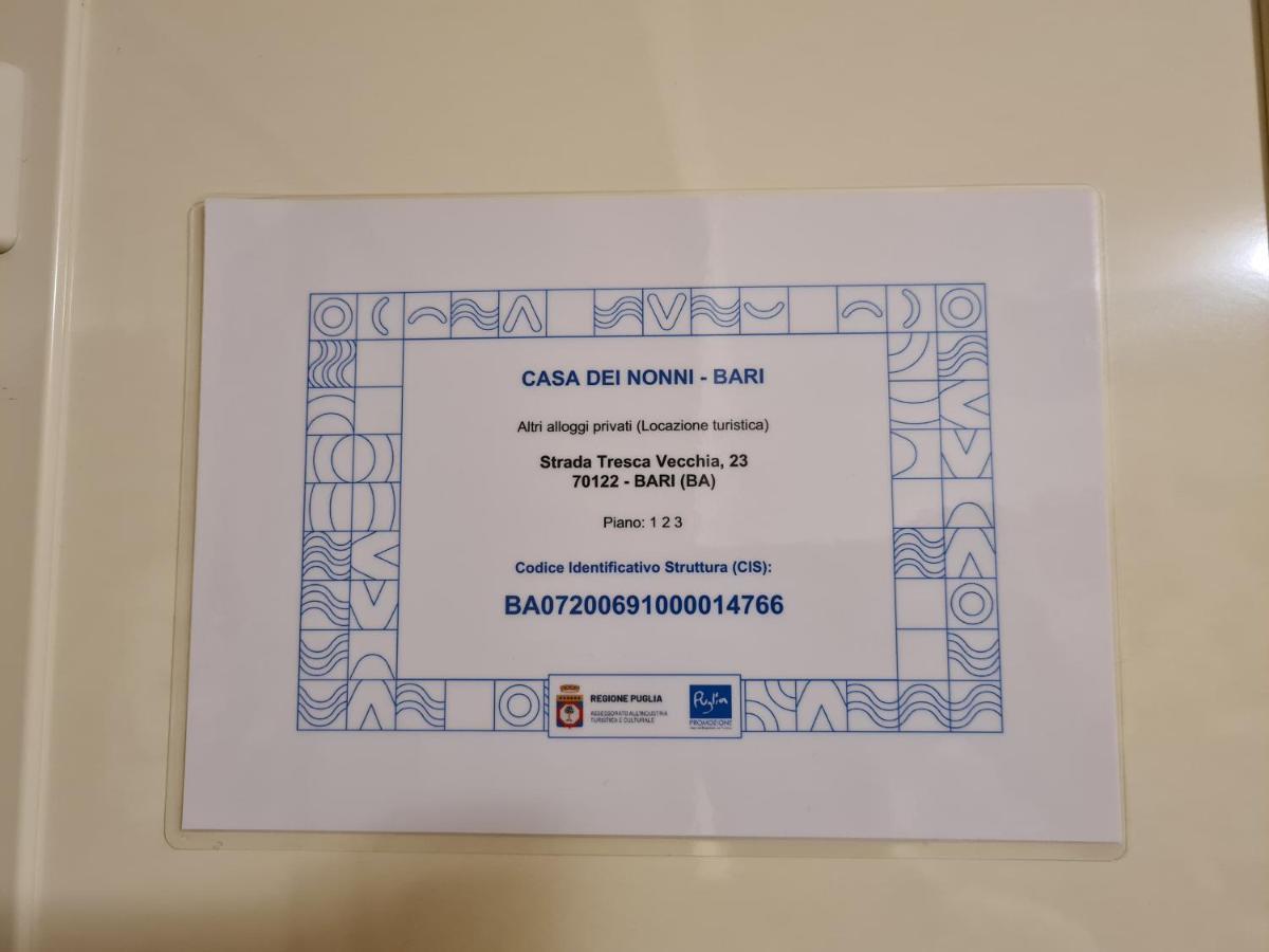 Casa Dei Nonni - Tresca Vecchia Bari Διαμέρισμα Εξωτερικό φωτογραφία